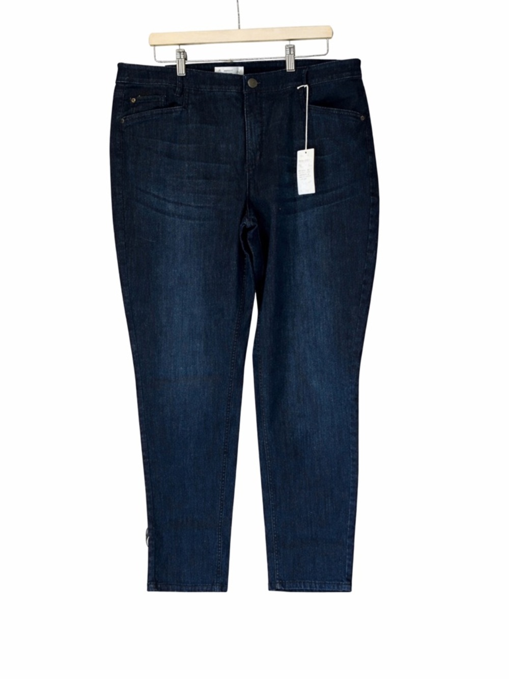 NWT J. JILL Denim Smooth Fit Slim Ankle Cotton Spandex Blue Jeans Size 18 T Tall